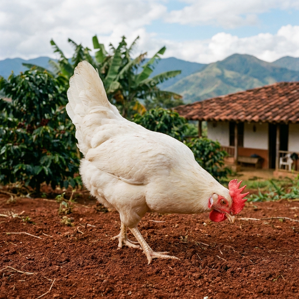 Gallina Leghorn Blanca